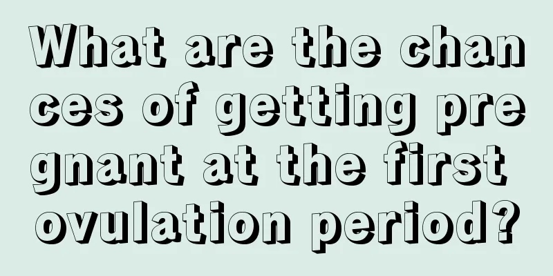 What are the chances of getting pregnant at the first ovulation period?