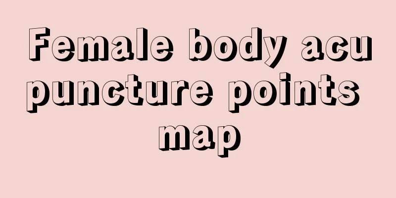 Female body acupuncture points map