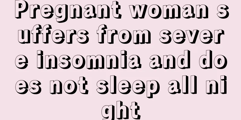 Pregnant woman suffers from severe insomnia and does not sleep all night