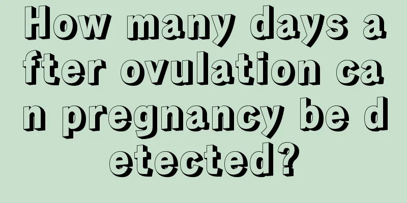 How many days after ovulation can pregnancy be detected?