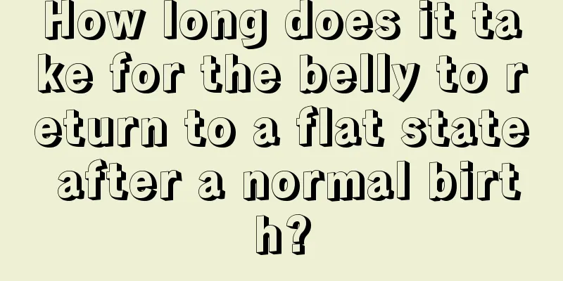 How long does it take for the belly to return to a flat state after a normal birth?