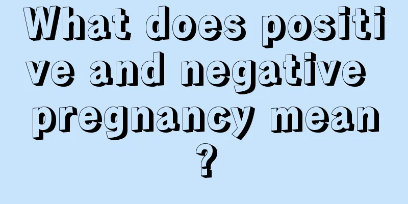 What does positive and negative pregnancy mean?