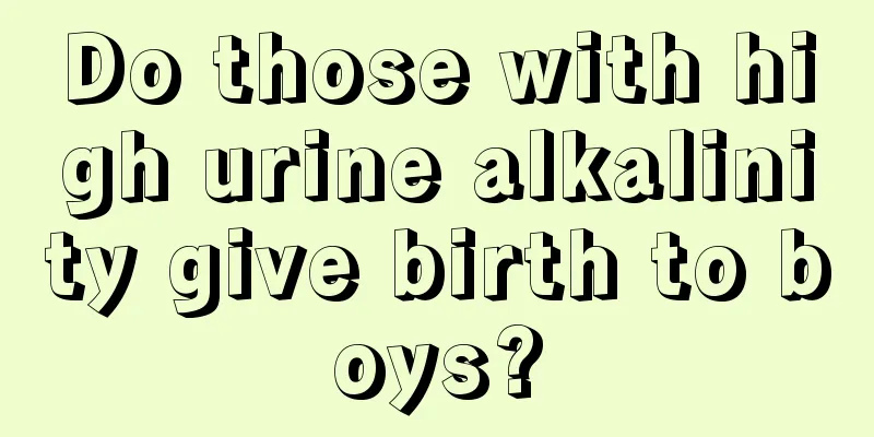 Do those with high urine alkalinity give birth to boys?