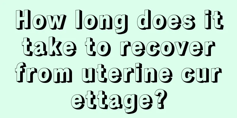 How long does it take to recover from uterine curettage?