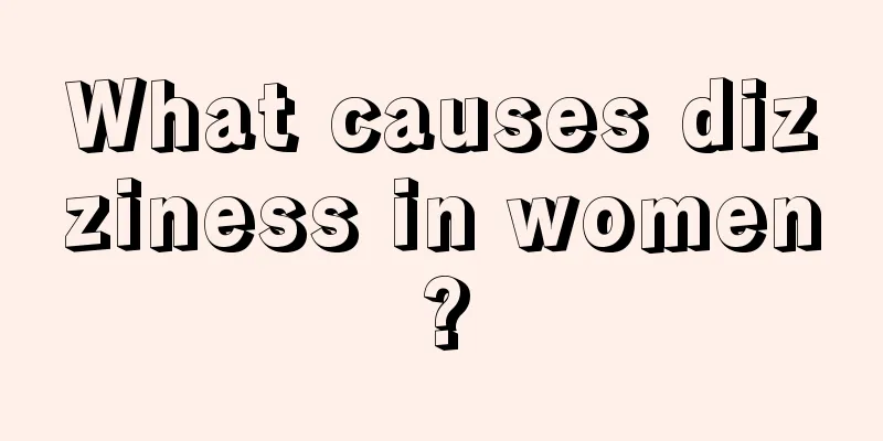 What causes dizziness in women?