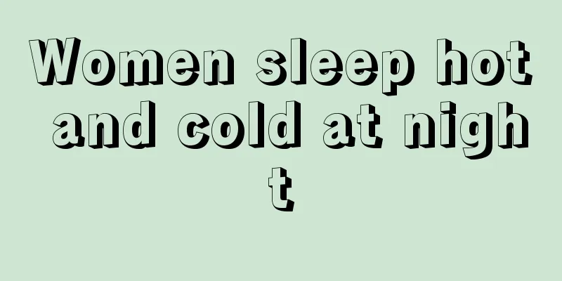 Women sleep hot and cold at night