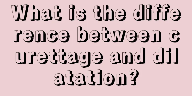 What is the difference between curettage and dilatation?