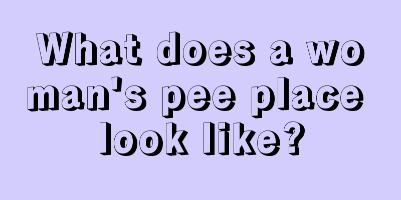 What does a woman's pee place look like?