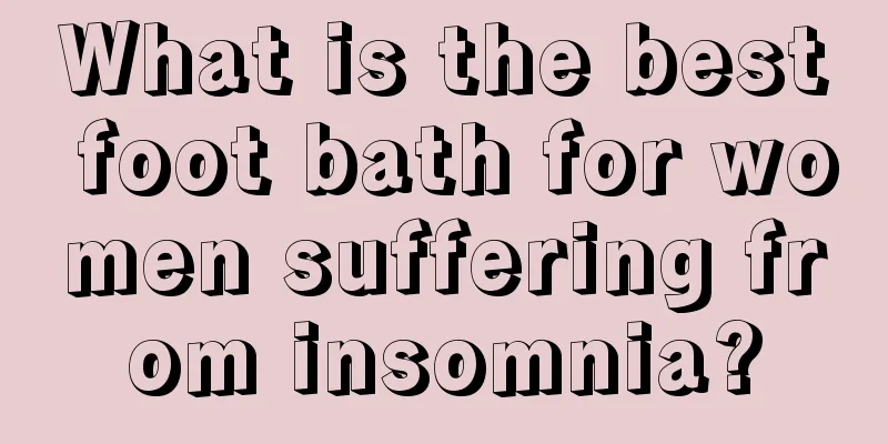 What is the best foot bath for women suffering from insomnia?