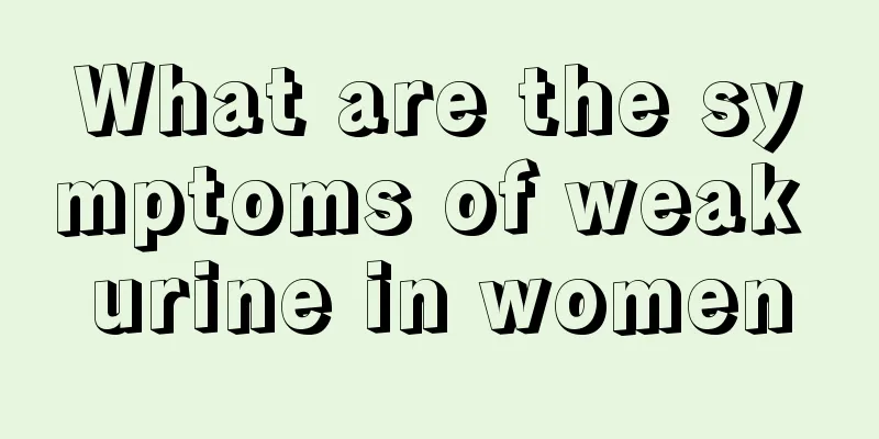 What are the symptoms of weak urine in women