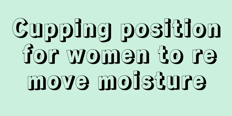 Cupping position for women to remove moisture