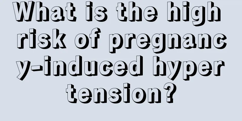 What is the high risk of pregnancy-induced hypertension?