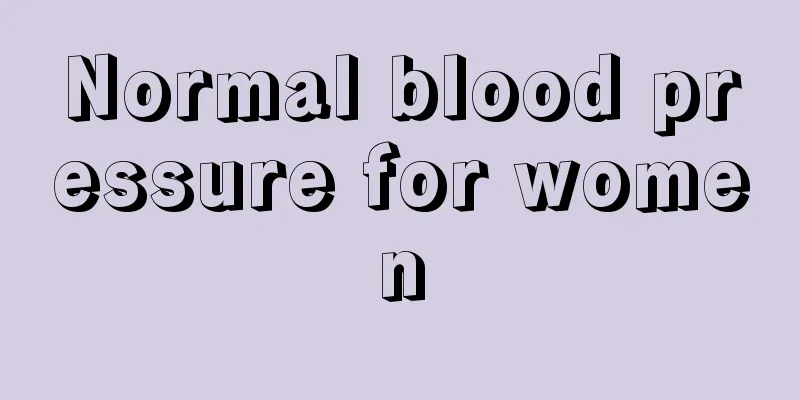 Normal blood pressure for women