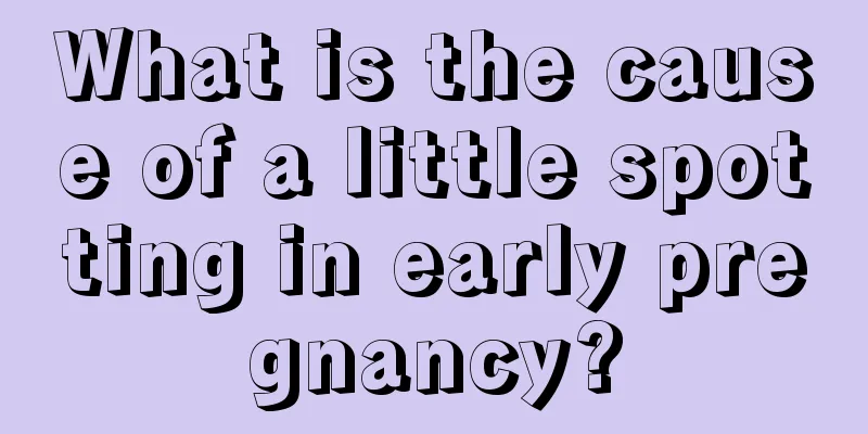 What is the cause of a little spotting in early pregnancy?