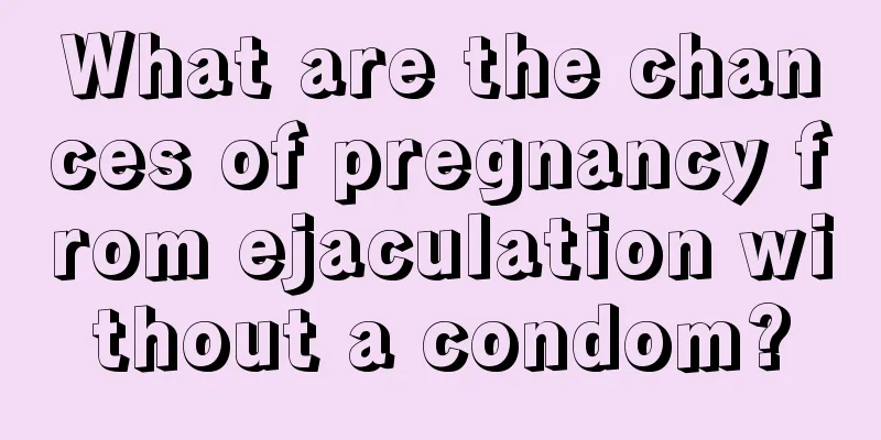 What are the chances of pregnancy from ejaculation without a condom?