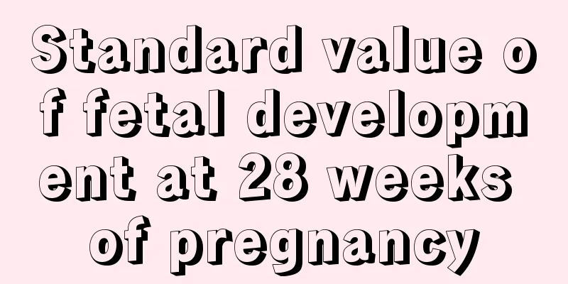 Standard value of fetal development at 28 weeks of pregnancy