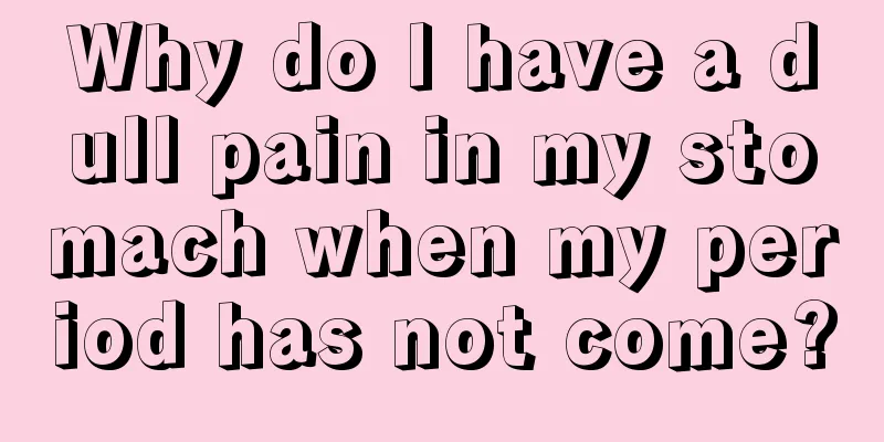 Why do I have a dull pain in my stomach when my period has not come?