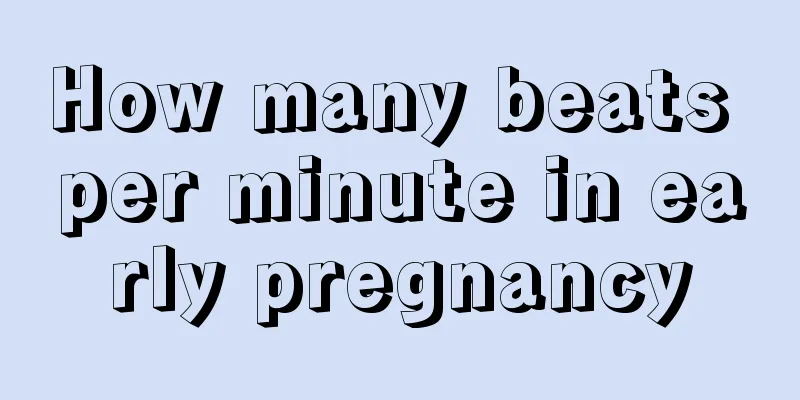 How many beats per minute in early pregnancy