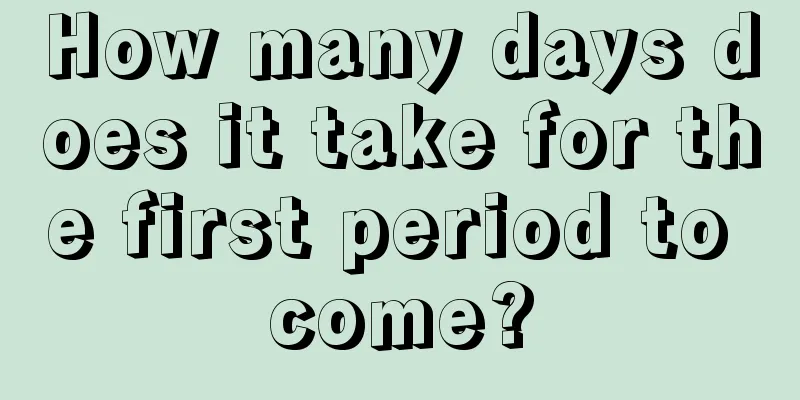 How many days does it take for the first period to come?