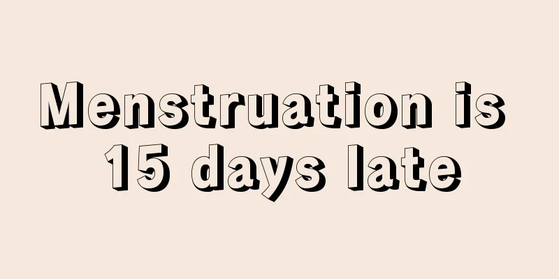 Menstruation is 15 days late