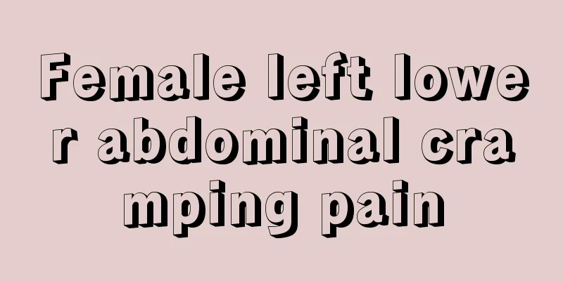 Female left lower abdominal cramping pain