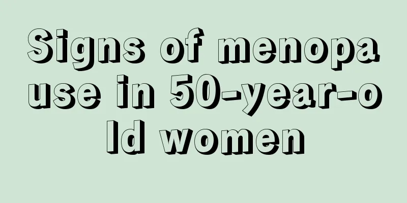 Signs of menopause in 50-year-old women