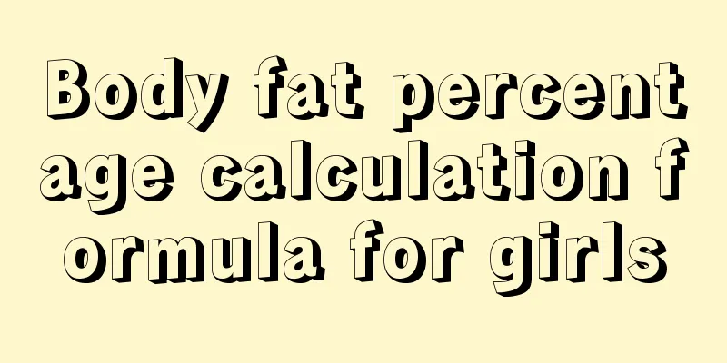 Body fat percentage calculation formula for girls