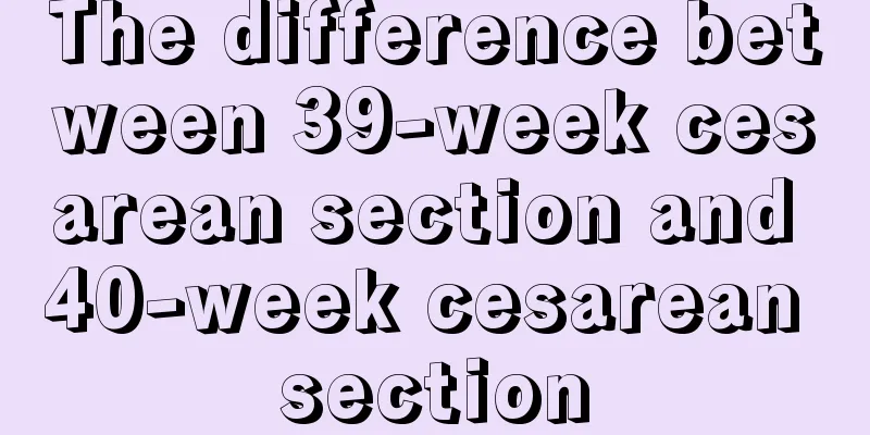 The difference between 39-week cesarean section and 40-week cesarean section