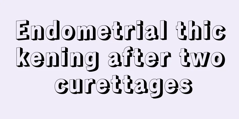 Endometrial thickening after two curettages