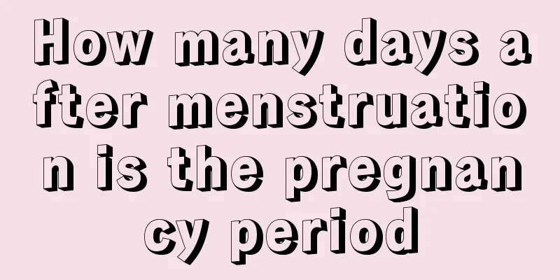 How many days after menstruation is the pregnancy period