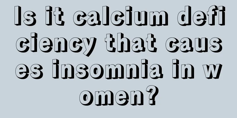 Is it calcium deficiency that causes insomnia in women?