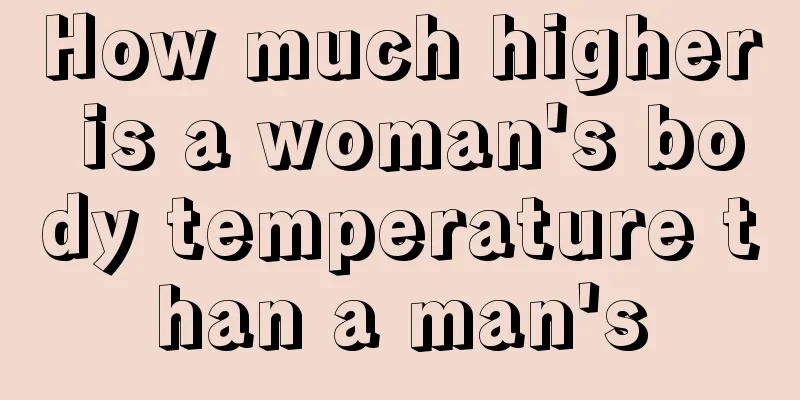 How much higher is a woman's body temperature than a man's