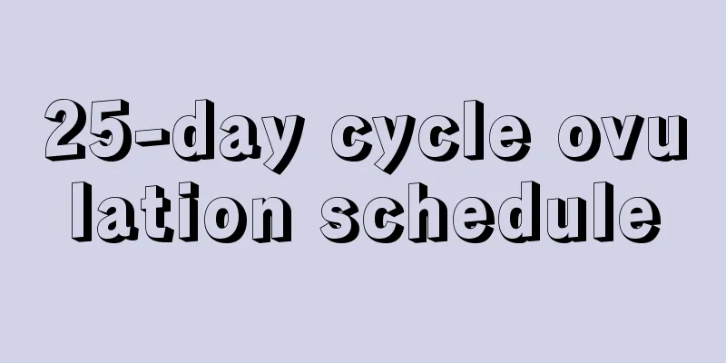 25-day cycle ovulation schedule