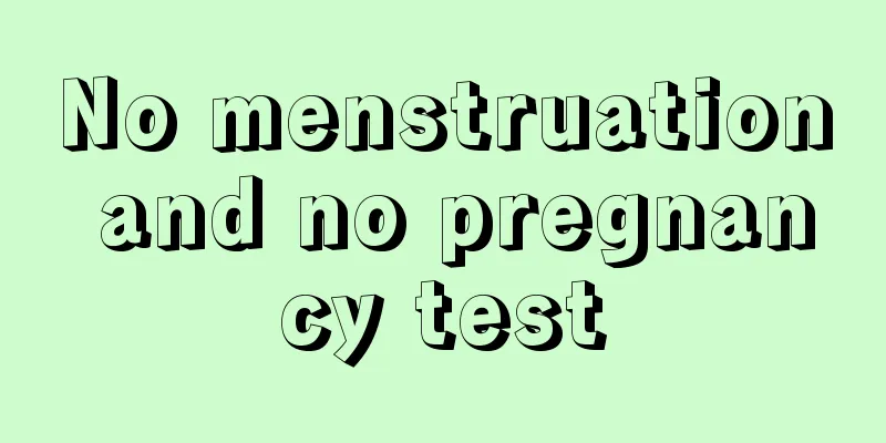 No menstruation and no pregnancy test