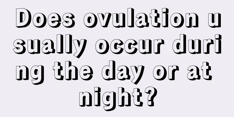 Does ovulation usually occur during the day or at night?