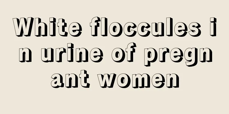 White floccules in urine of pregnant women