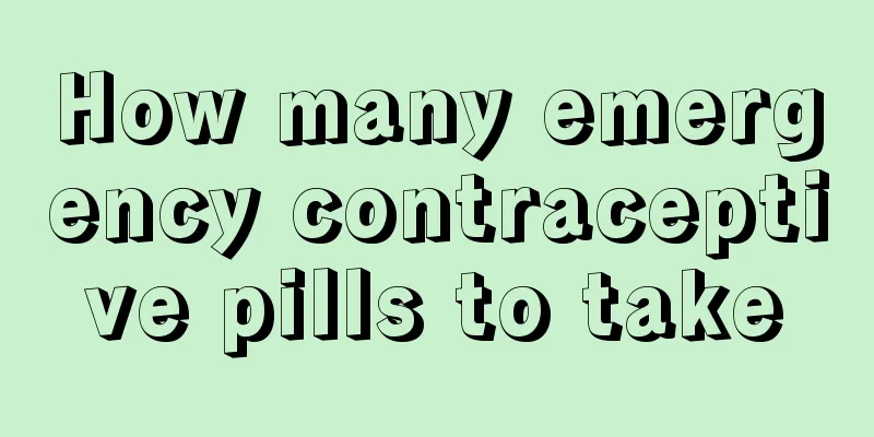 How many emergency contraceptive pills to take