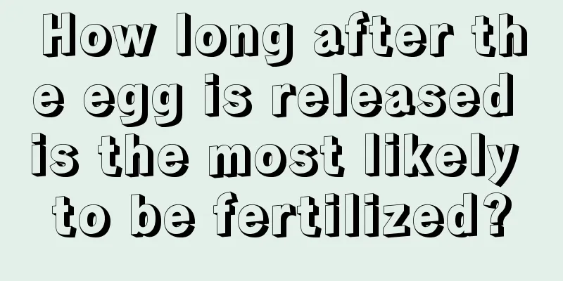 How long after the egg is released is the most likely to be fertilized?