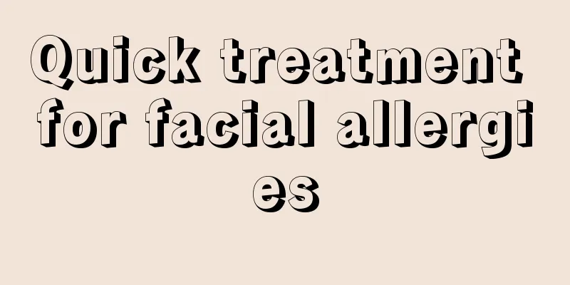 Quick treatment for facial allergies