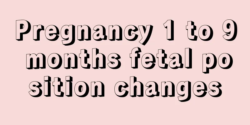 Pregnancy 1 to 9 months fetal position changes