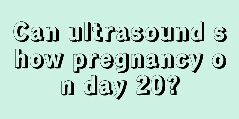 Can ultrasound show pregnancy on day 20?