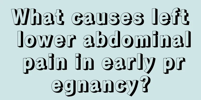 What causes left lower abdominal pain in early pregnancy?