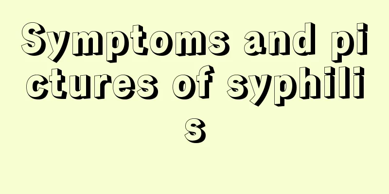 Symptoms and pictures of syphilis