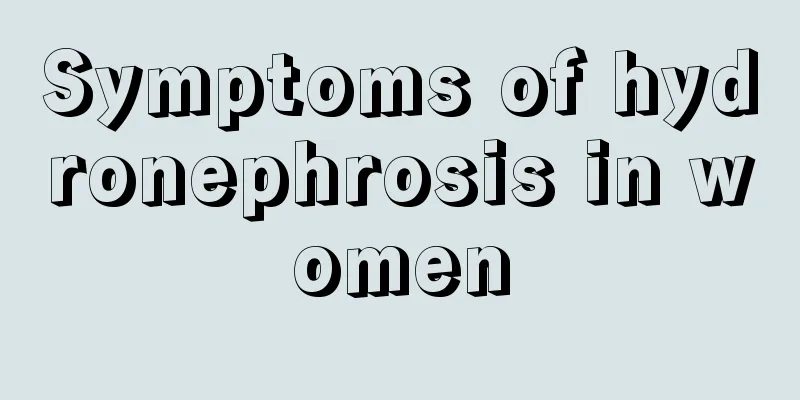 Symptoms of hydronephrosis in women