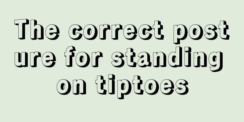 The correct posture for standing on tiptoes