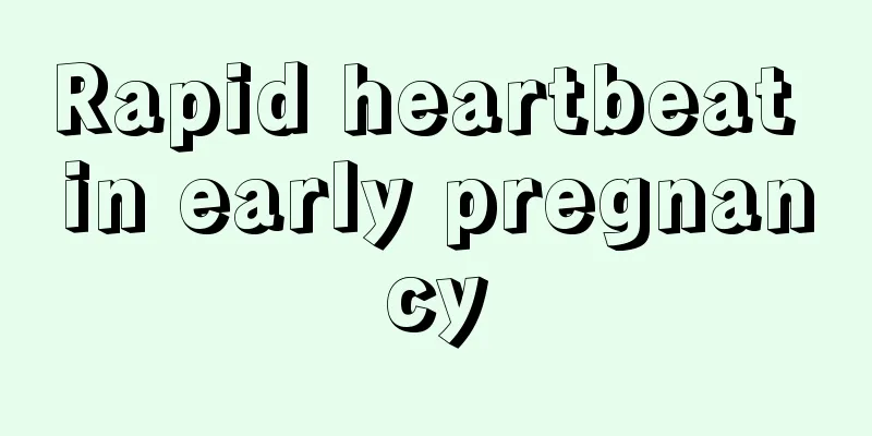 Rapid heartbeat in early pregnancy