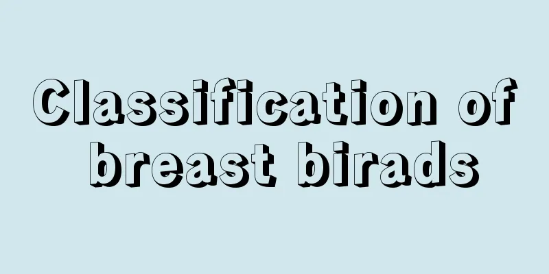 Classification of breast birads