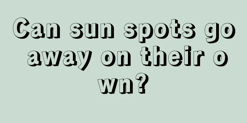 Can sun spots go away on their own?