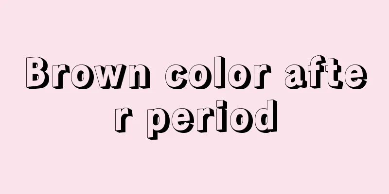 Brown color after period