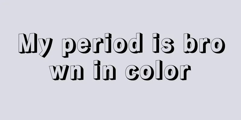 My period is brown in color